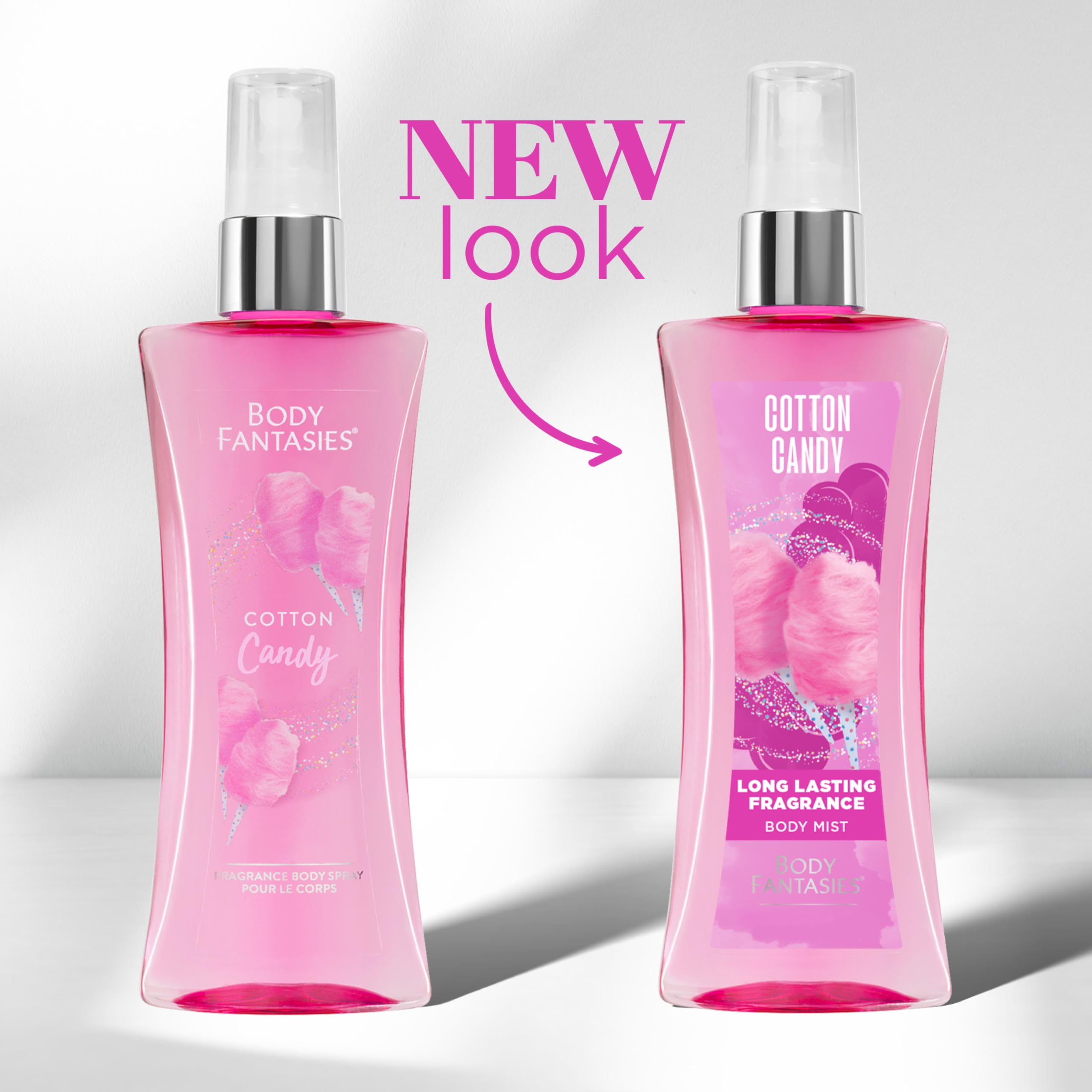 香水(女性用) BODY FANTASIES cottoncandy Body Fantasies Signature Fragrance Body Spray, Cotton Candy, 8